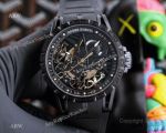 Solid Black Roger Dubuis Excalibur Aventador S Black DLC Titanium watches